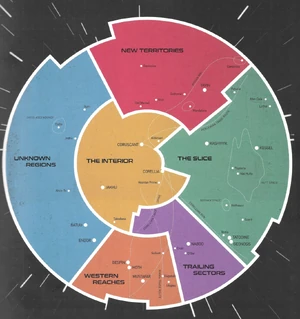 The map as presented in The Galactic Explorer's Guide