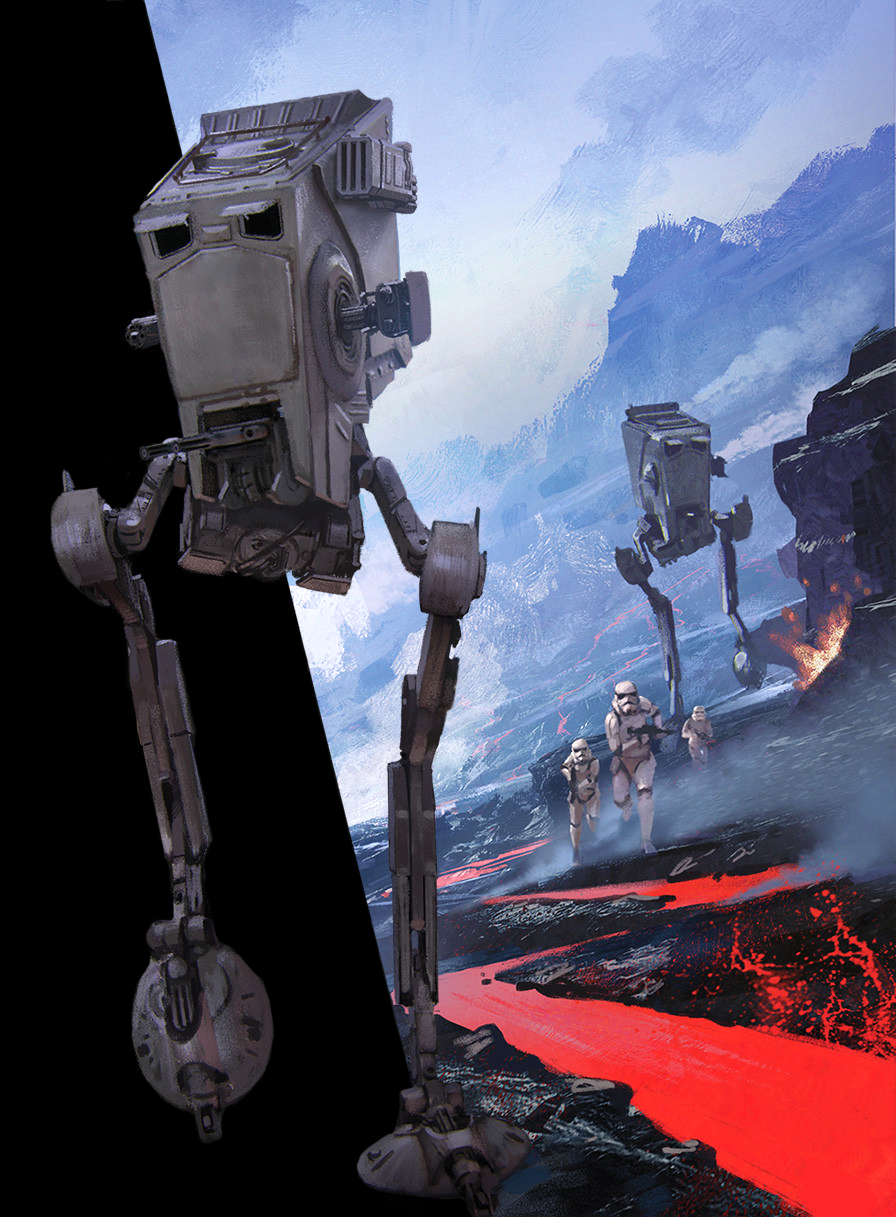 All Terrain Scout Transports were one of the many walkers fielded by the Imperial Army.