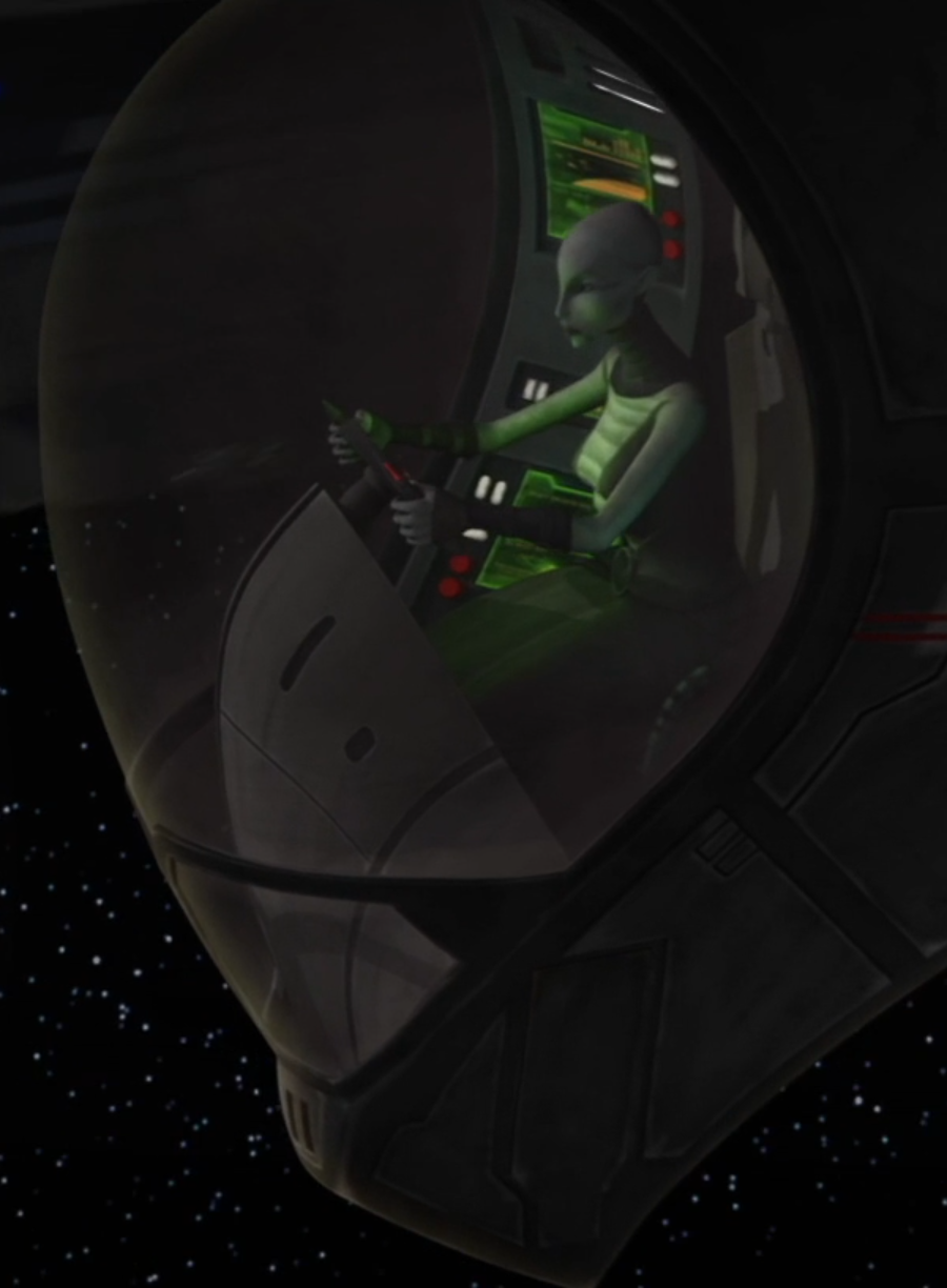 The cockpit of a Ginivex-class fanblade starfighter