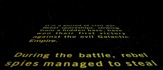 The first mention of the Battle of Scarif