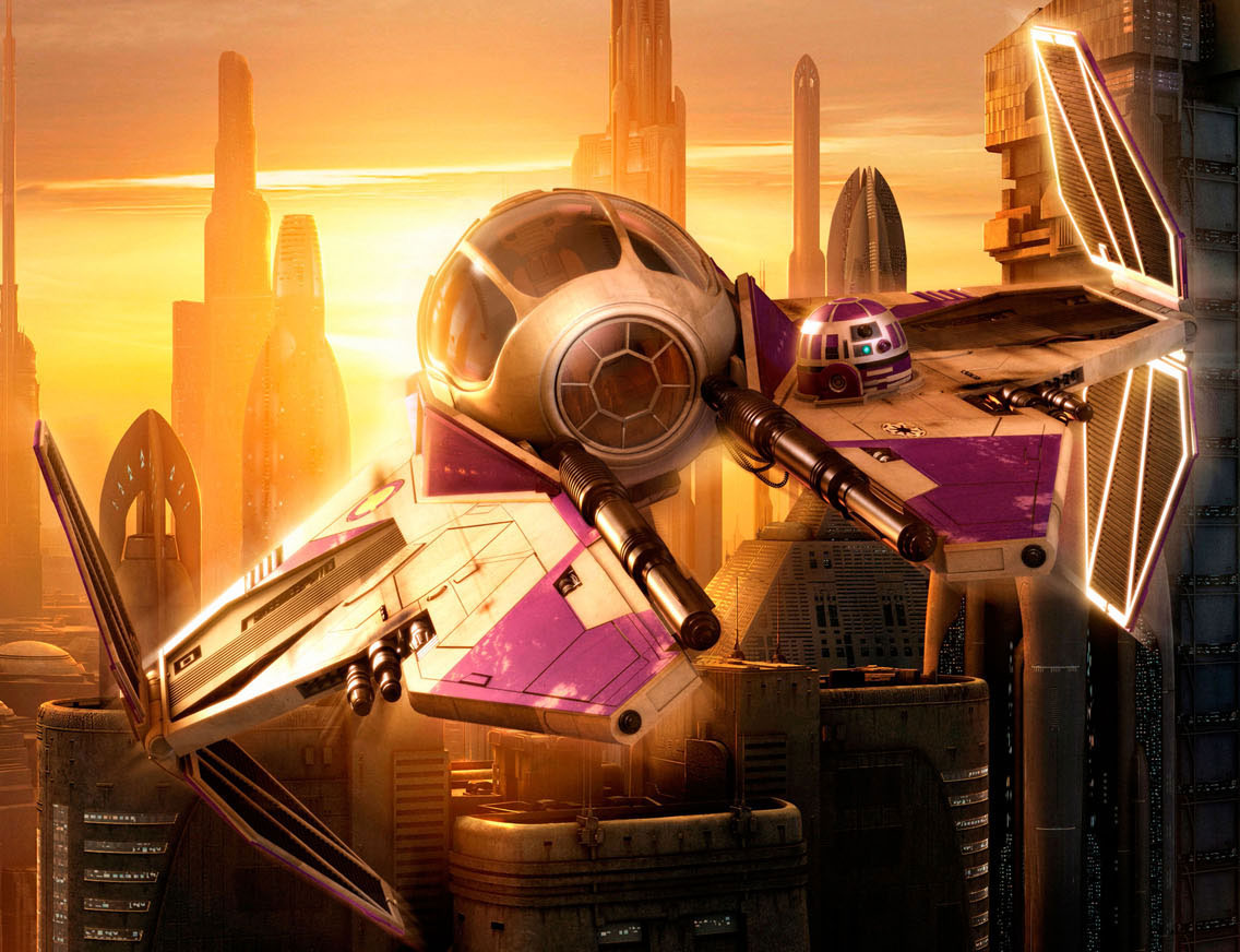 Mace Windu's Eta-2 Actis-class interceptor appearance in Common Appearance