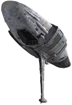 MC75 Star Cruisers were equipped with a ventral hangar bay.