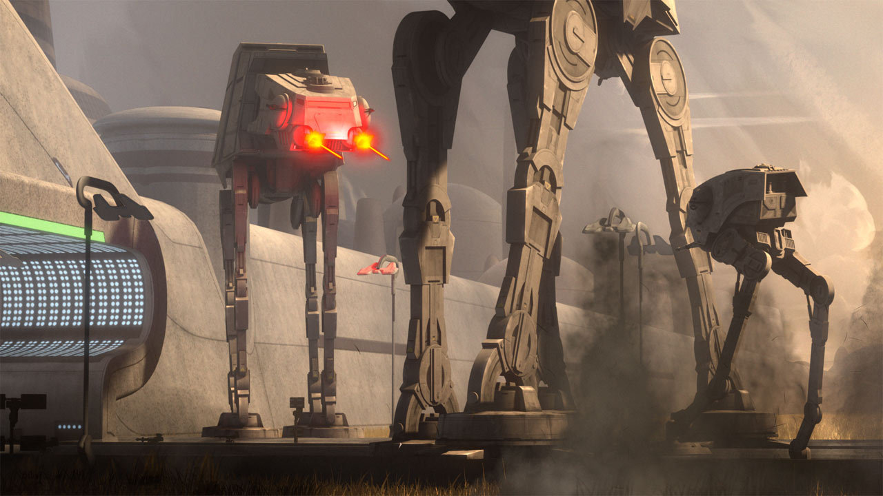 AT-ATs on the planet Lothal.