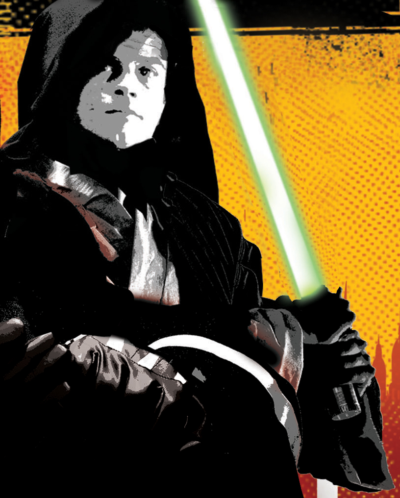 Exiled Jedi Grand Master Luke Skywalker