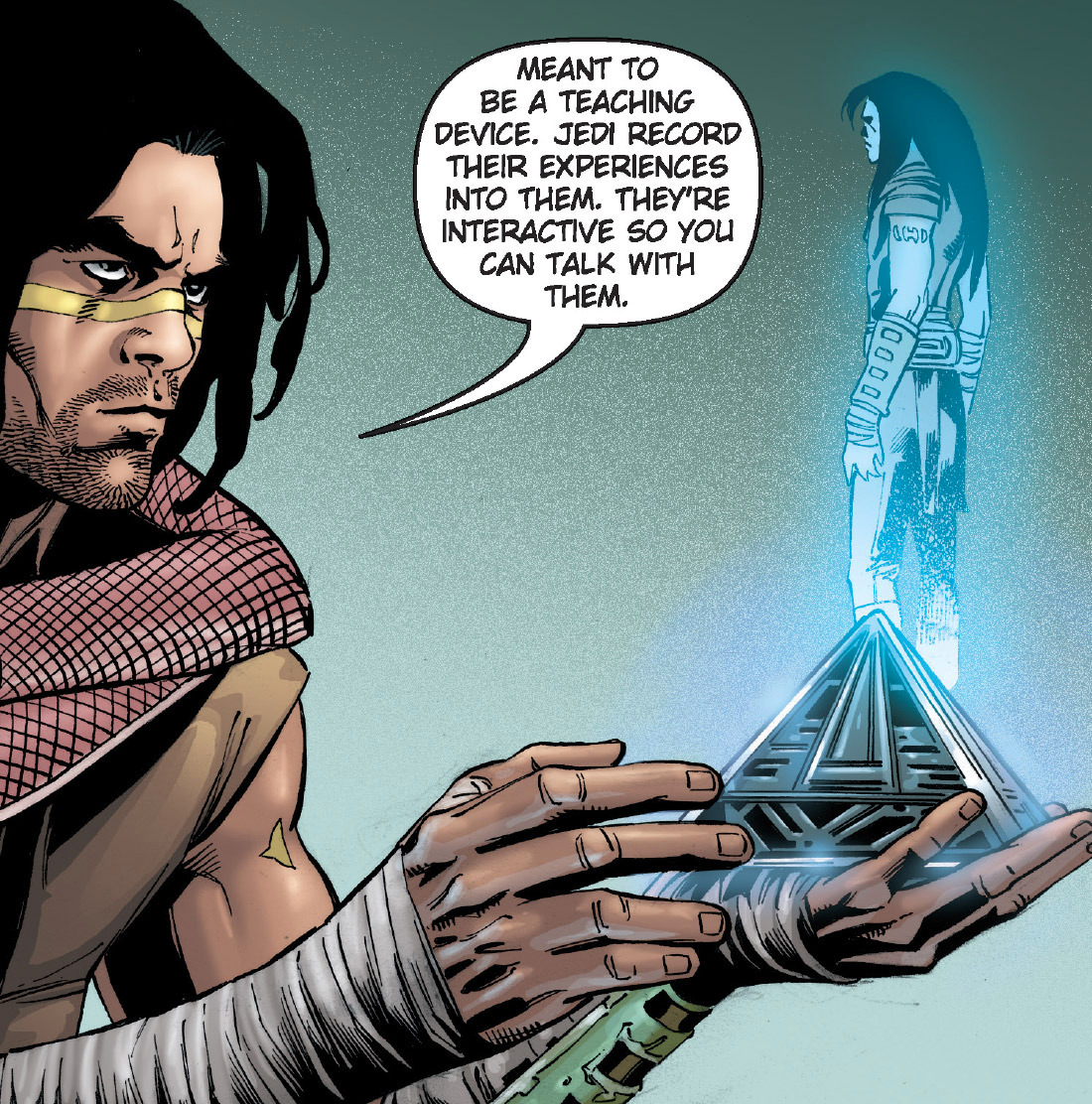 Quinlan Vos's holocron appearance in Common Appearance