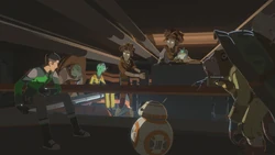 Xiono saw a hologram of Kel and Eila while inside Aunt Z's.