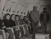 Imperial shuttle-crew on set