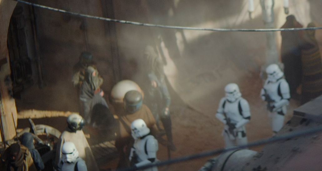 Jalice Andit (bottom left) thrived in the chaos of Jedha City.