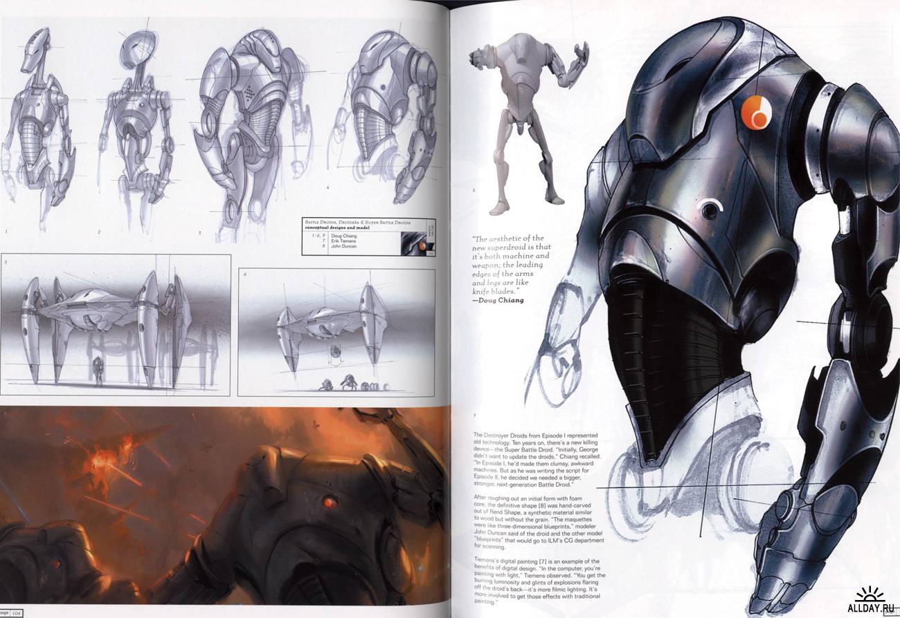 Concept art from The Art of Star Wars Episode II: Attack of the Clones.