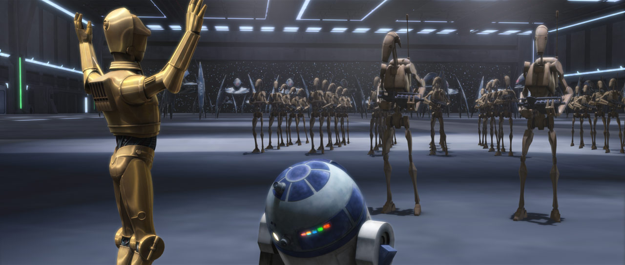 C-3PO and R2-D2, briefly in Confederate custody