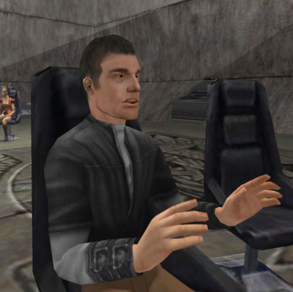 The Jedi student telling Rosh Penin not to worry about the way Master Katarn handles his training.