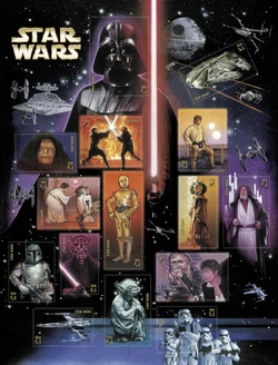 Star Wars Commemorative Postage Stamps 