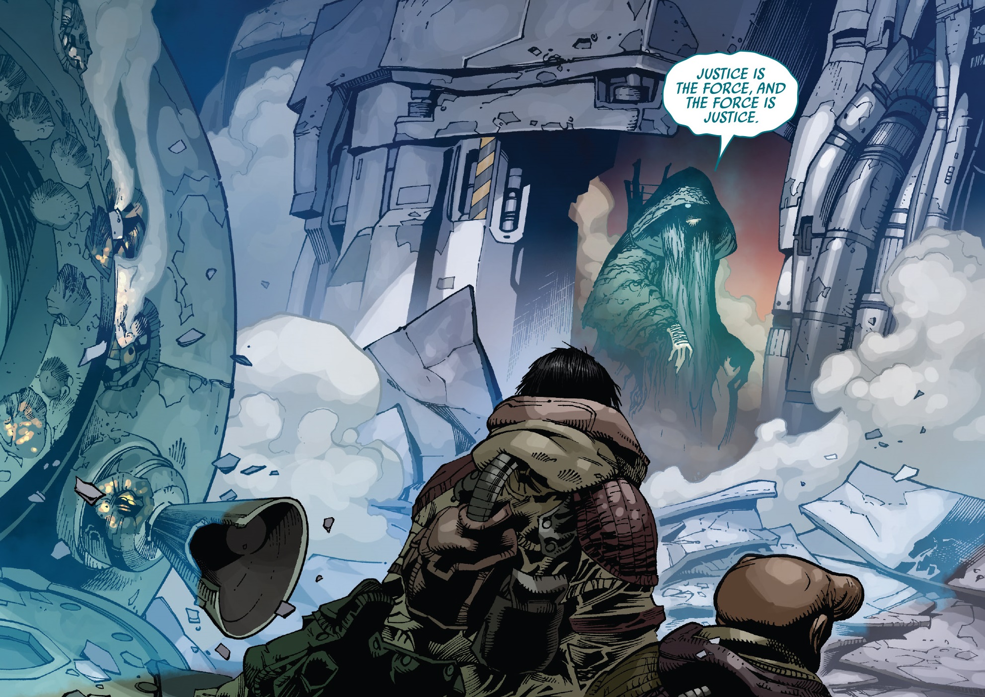 Aphra and Yas witness a Force spirit