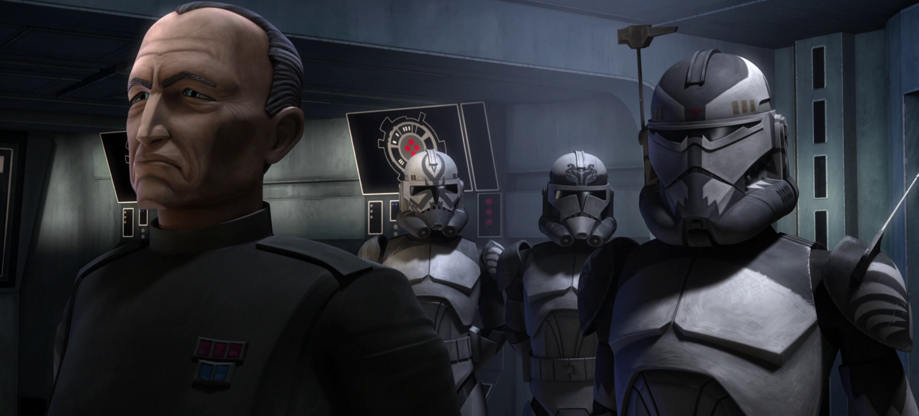 Coburn and Wolffe move in with the Hand of Justice to rescue the Togruta colonists.