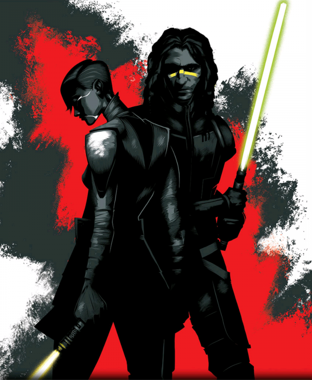 Asajj Ventress and Quinlan Vos (both pictured) teamed up to assassinate Count Dooku, only for Vos to be captured and give into the dark side.