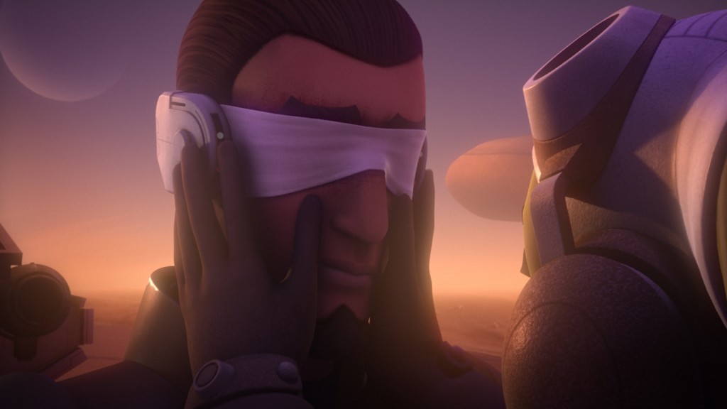 Hera greets a blind Kanan