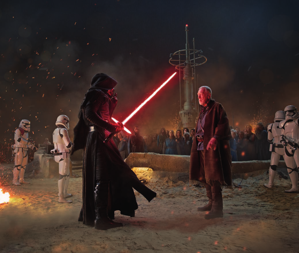 The villagers were executed on the orders of Kylo Ren, who personally killed Lor San Tekka.