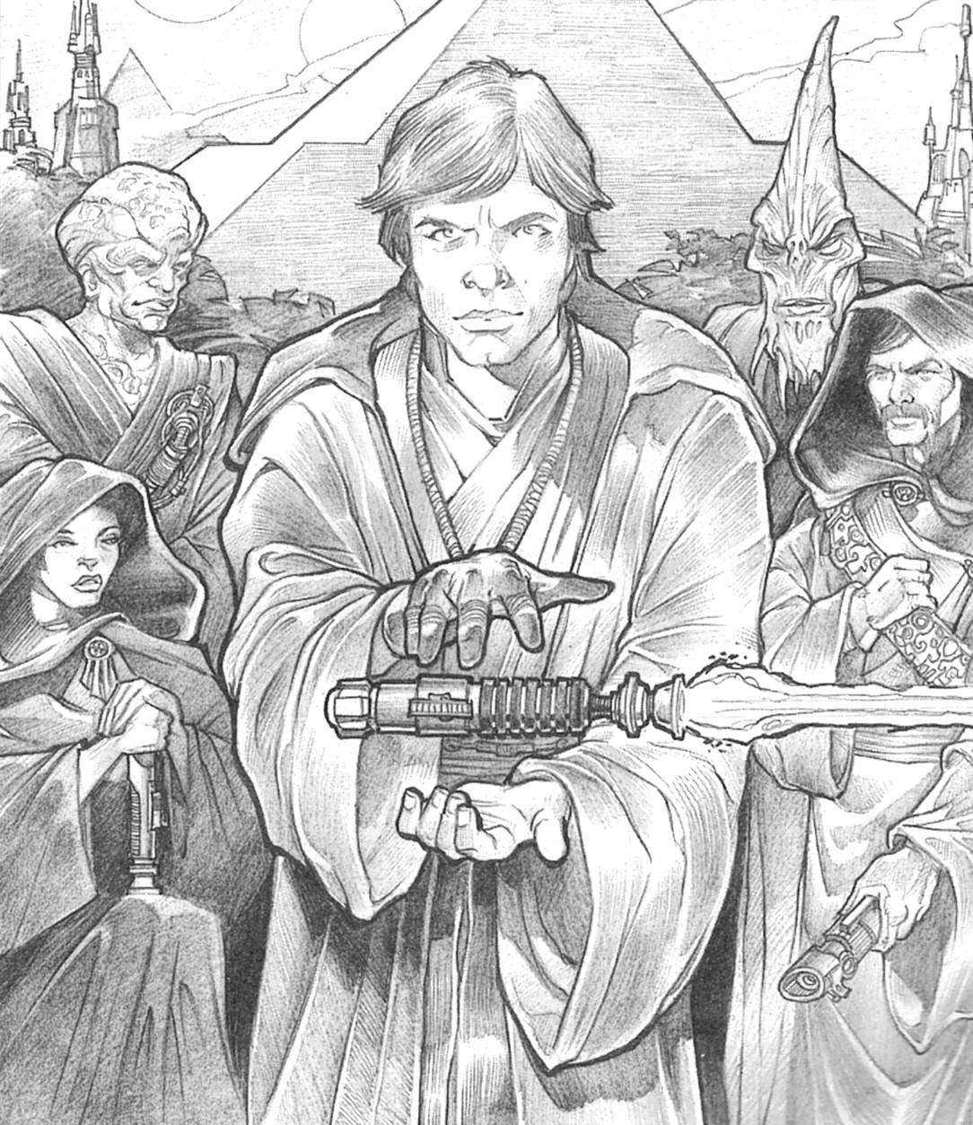 Luke Skywalker (pictured) traveled to Eol Sha and met with Gantoris, who showed him how to harvest the lichen.