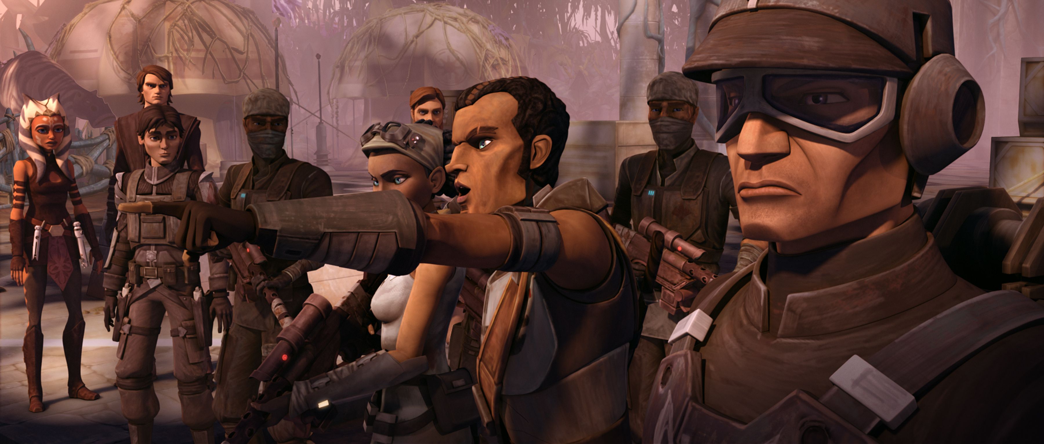 Gerrera and fellow rebels during the Clone Wars