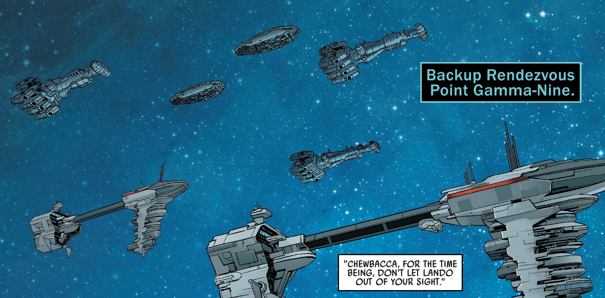 The rebel fleet regroups.