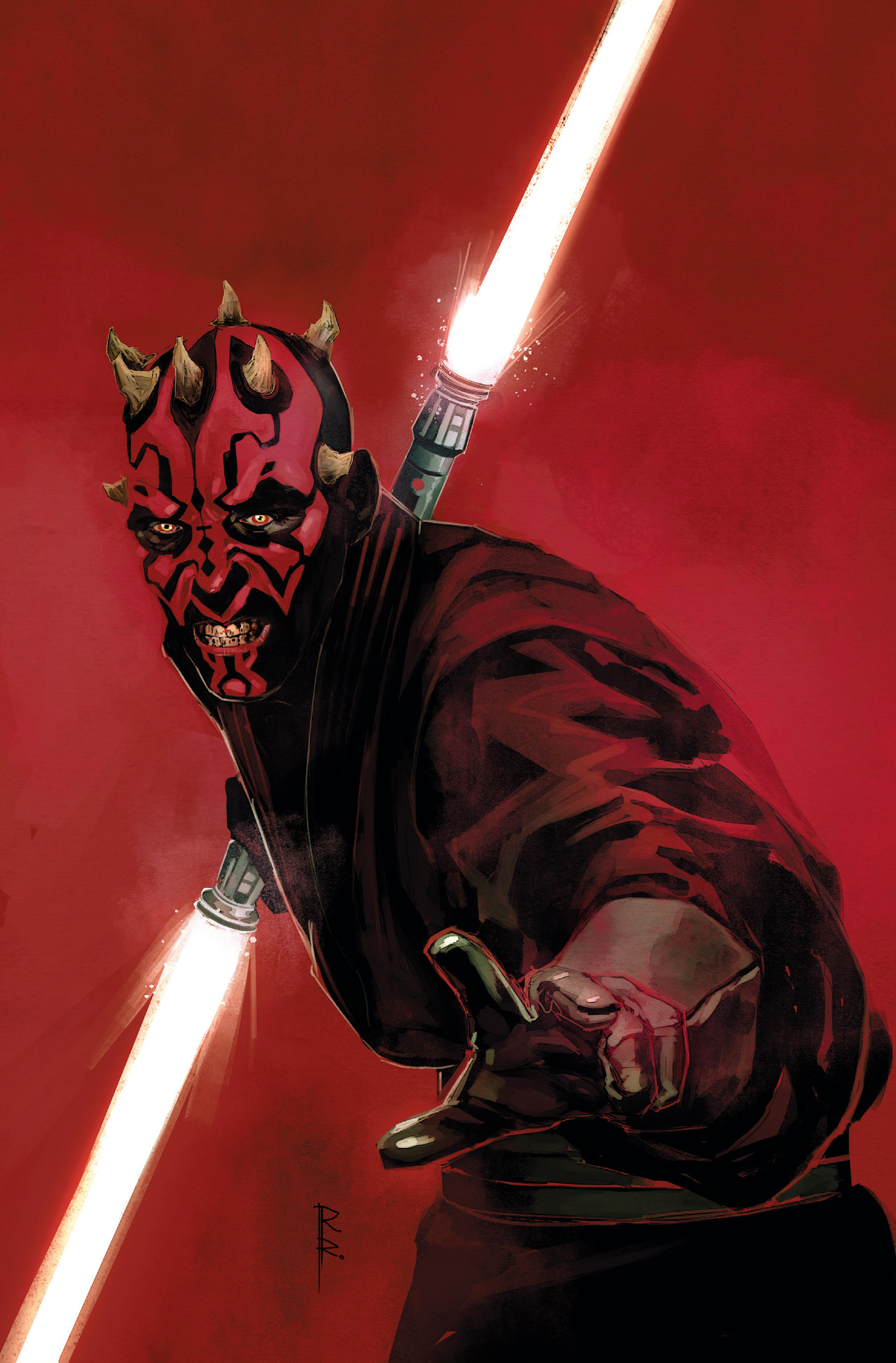 Maul wields his first lightsaber