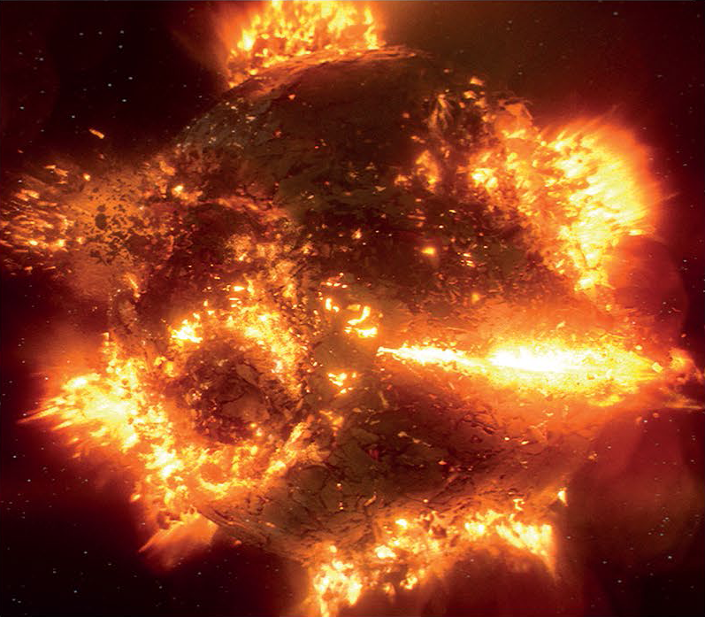 After the attack on Starkiller Base by the Resistance, the planet of Ilum collapsed, forming a star.