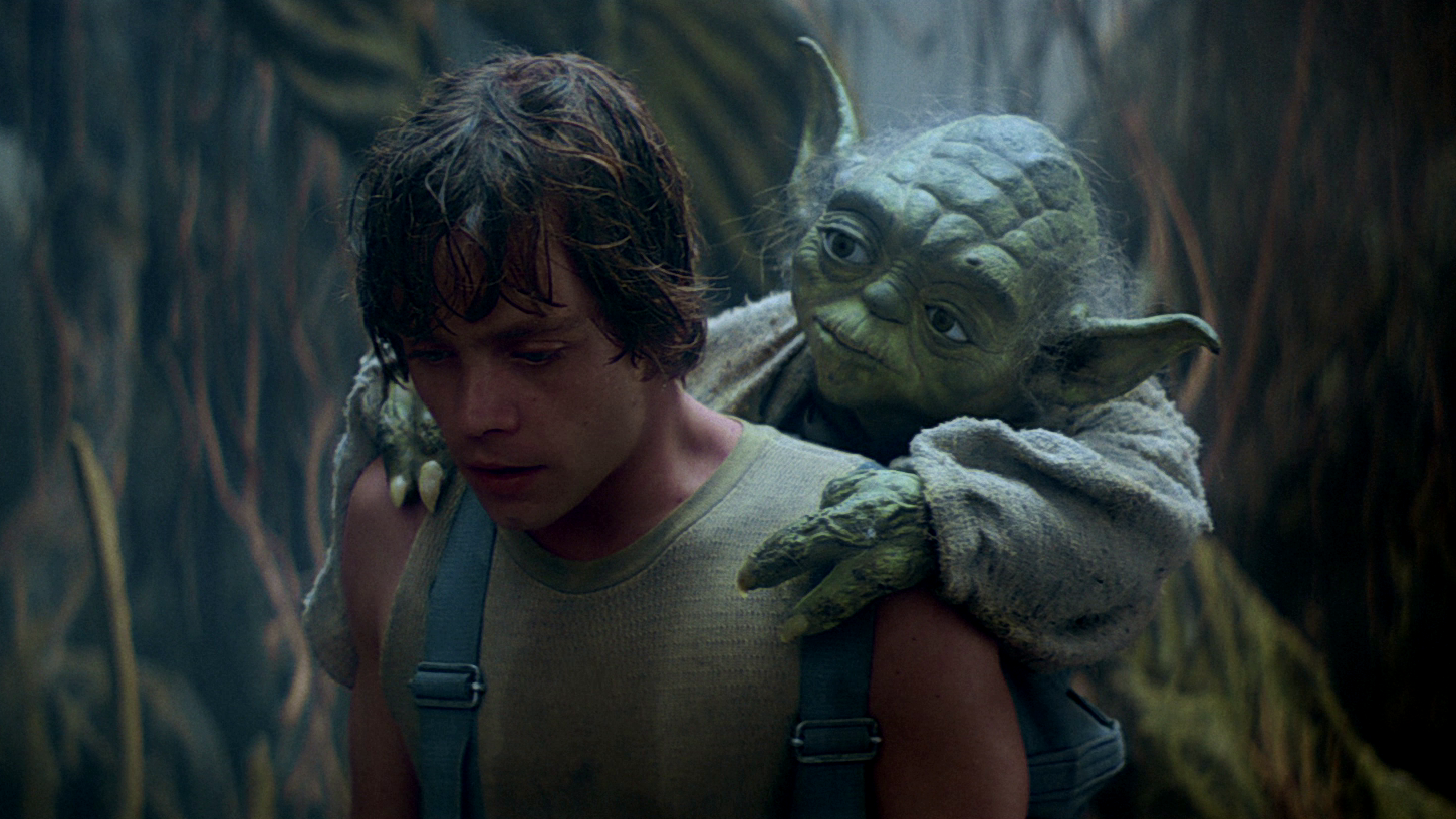 Traveling to Dagobah, Skywalker sought out Grand Master Yoda in order to complete his Jedi training.