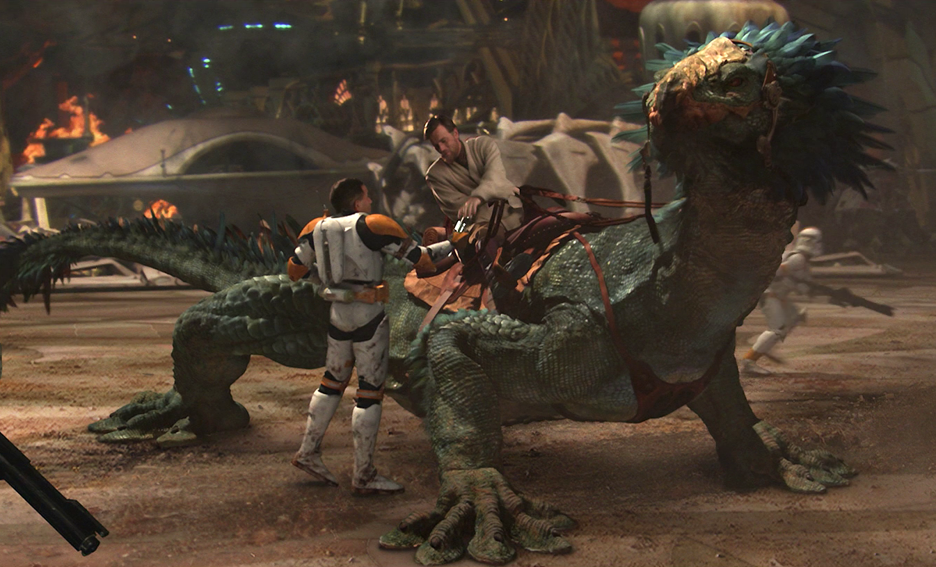 Boga was ridden by Obi-Wan Kenobi during the Battle of Utapau.