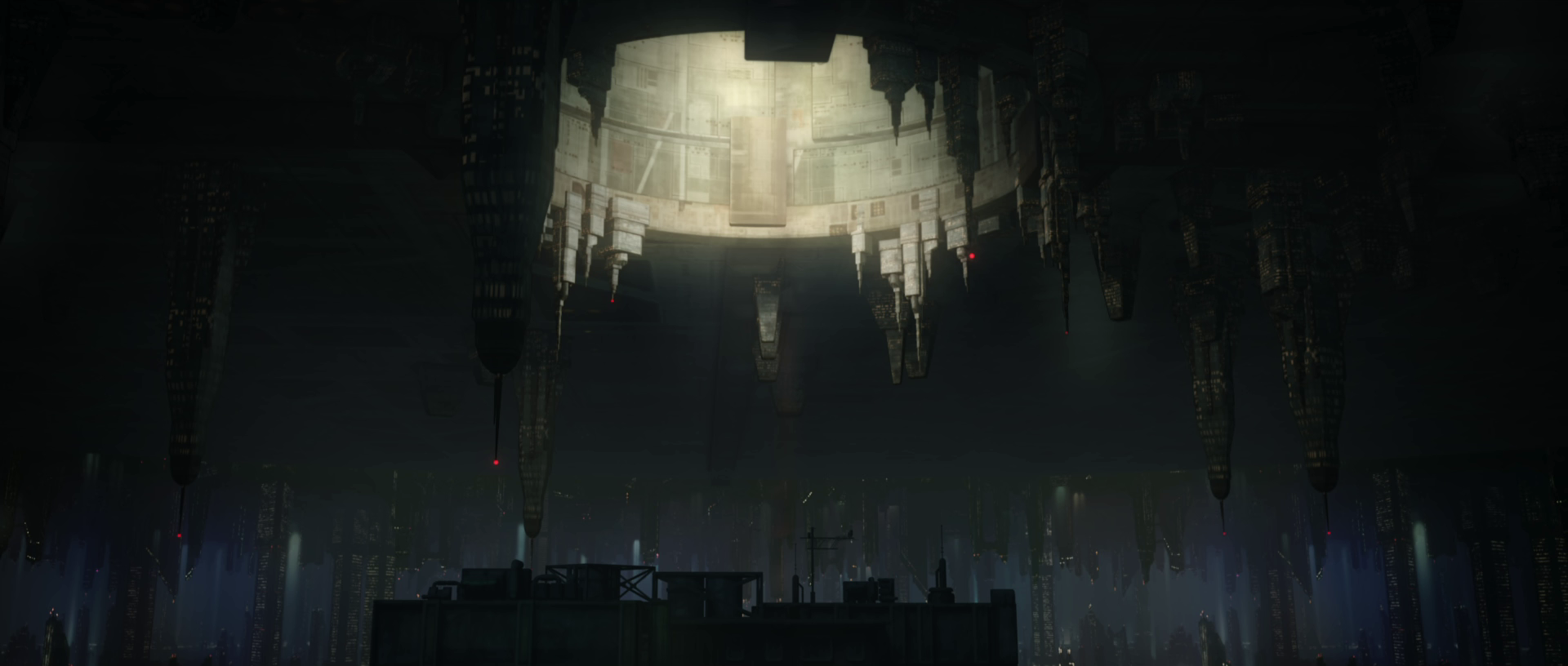 An underworld of crime, poverty, and darkness existed beneath the upper levels of Coruscant.