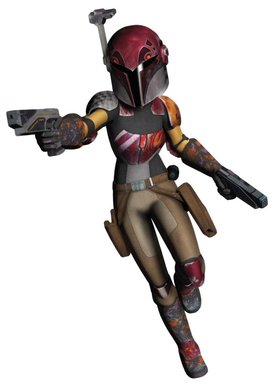 Sabine Wren's armor in its appearance taken by 5 BBY