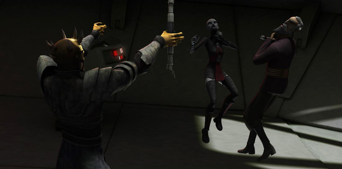 Savage finally snapped under the strain of his abusive training, turning his fury on both Dooku and Ventress.