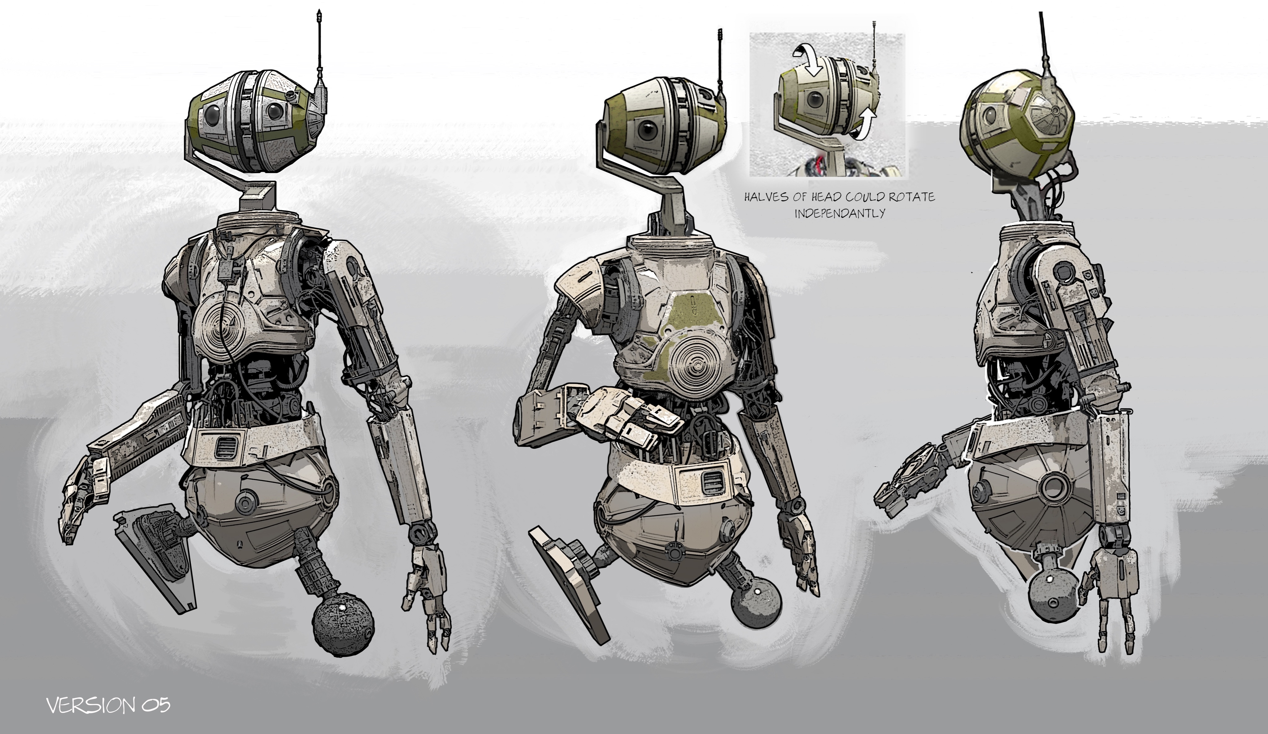 Concept art for an earlier iteration of ZO-E3's design.