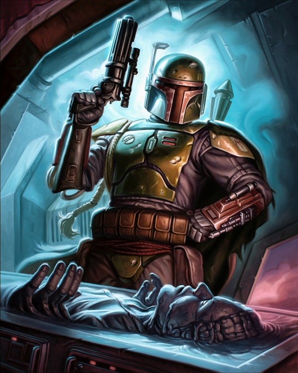 Boba fett han solo carbonite sale