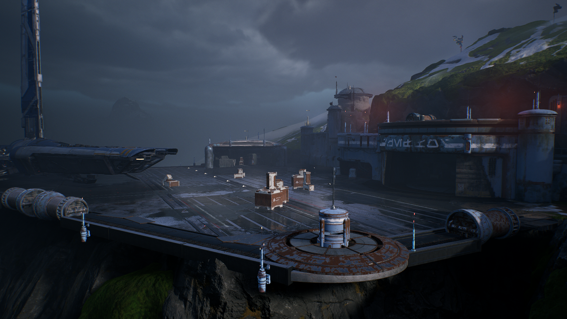 Derelict Hangar appearance 