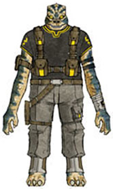 Conceptual artwork of Krix for "Padawan Lost"