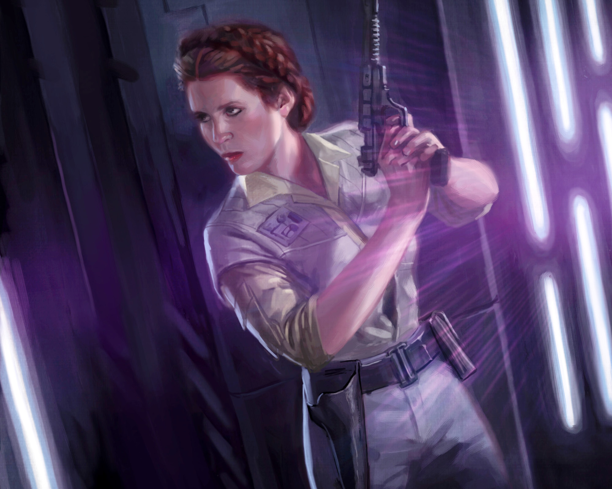 Leia Organa, ready for action