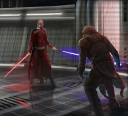 Revan fights Malak