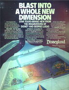 Print advertisement for Disneyland version