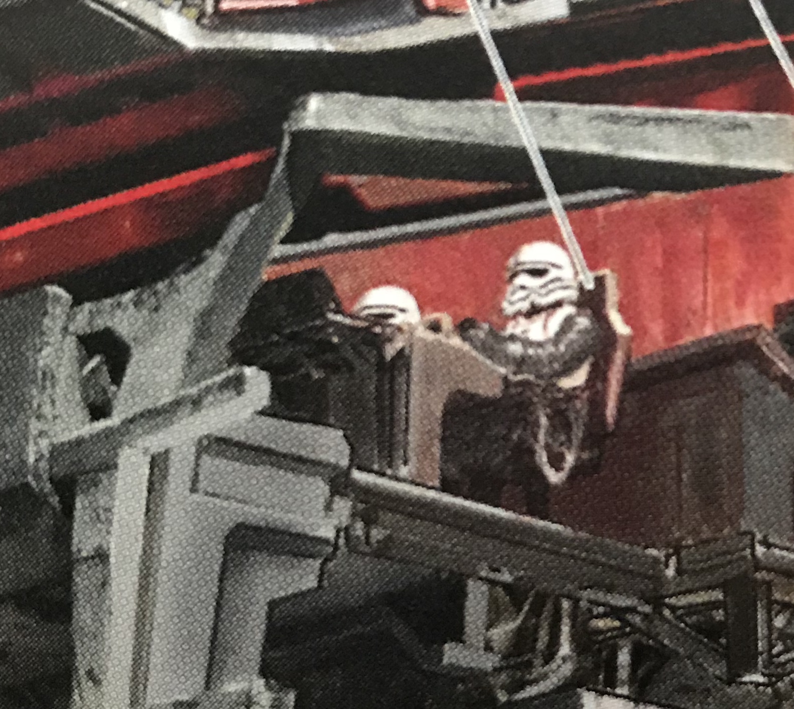 Walker pilots were stationed aboard AT-M6s during the Battle of Crait.