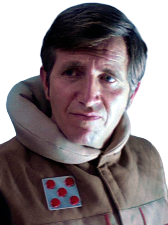 Carlist Rieekan (pictured) reported on the planned withdrawal from Jeyell to Mon Mothma.