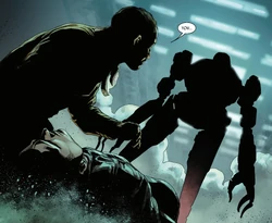 Lawson is attacked by Vario while assisting Ruhl's team.