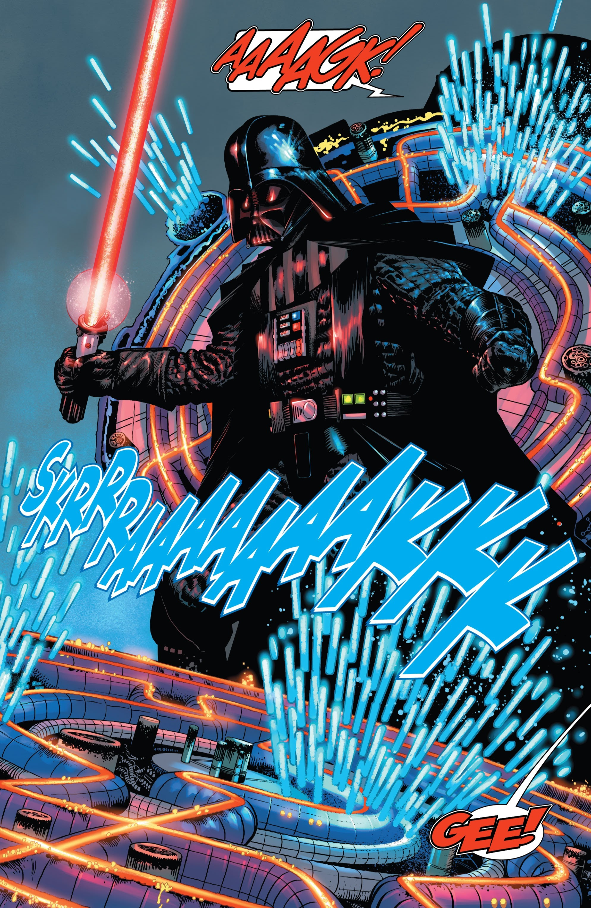 Darth Vader destroys Gee-Ninety for defying orders.