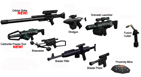 More of the weapons that are in the game