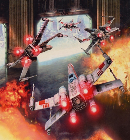 Red Flight's pilots launch in their X-wings.