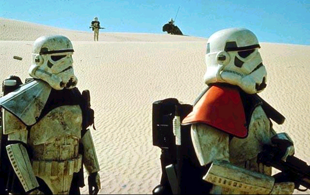 Desert Sands during the search for the stolen Death Star plans