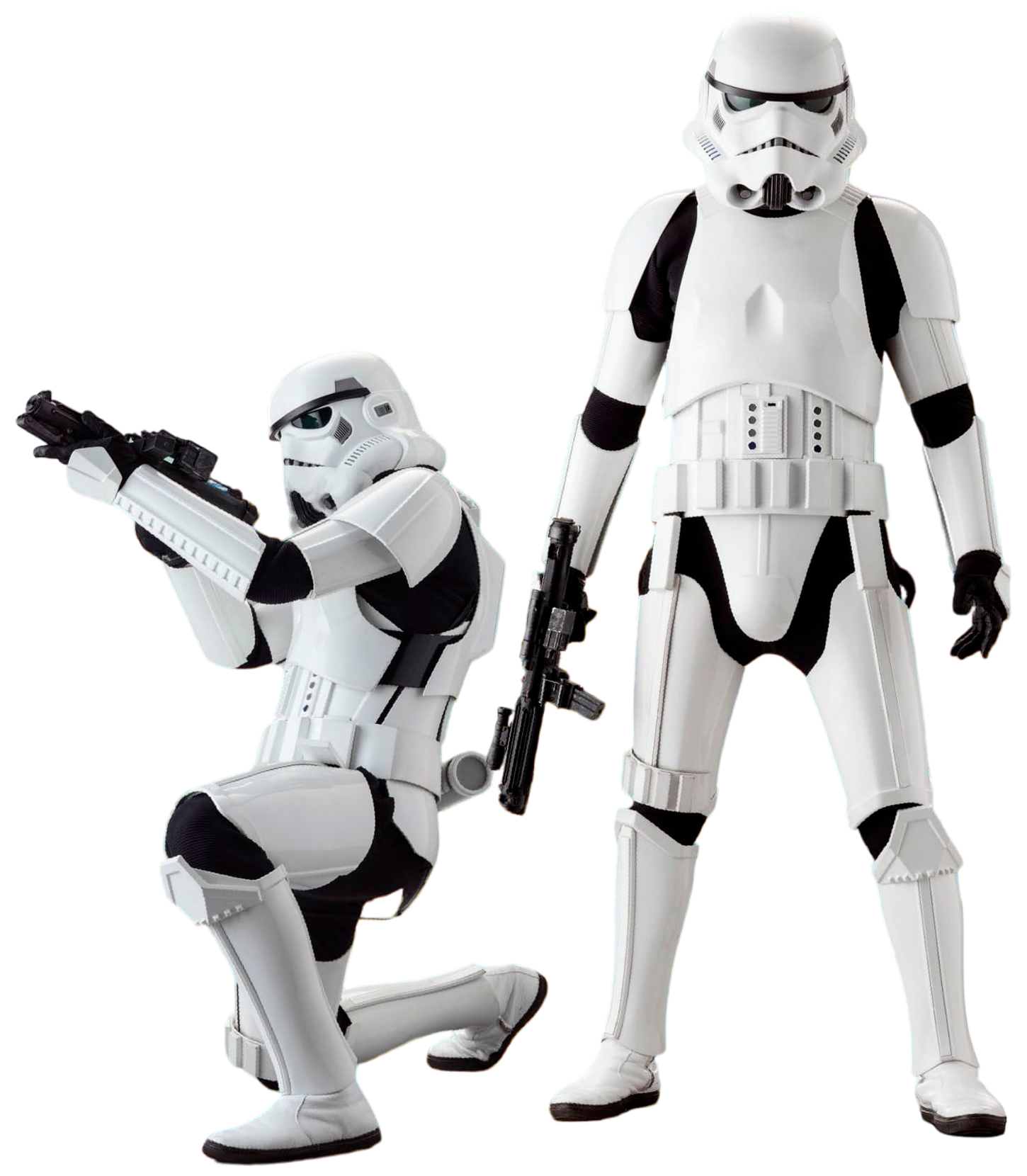 Two Imperial stormtroopers in full armor