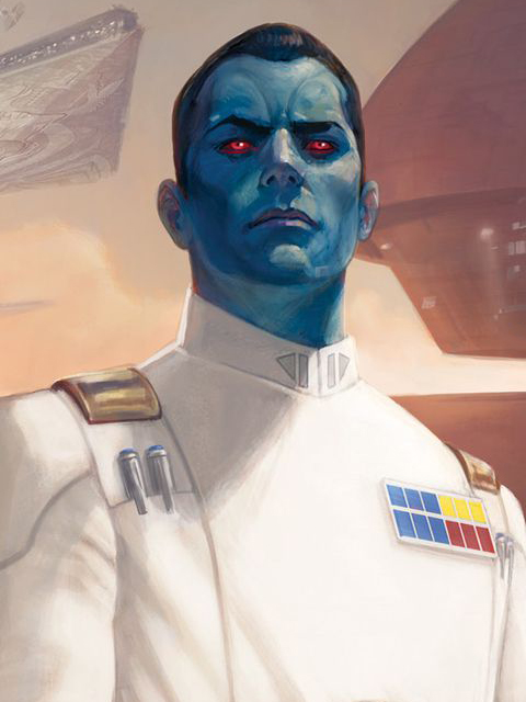 Following the arrest of the traitorous Grand Admiral Savit, Pellaeon was assigned to Grand Admiral Thrawn's (pictured) Seventh Fleet.