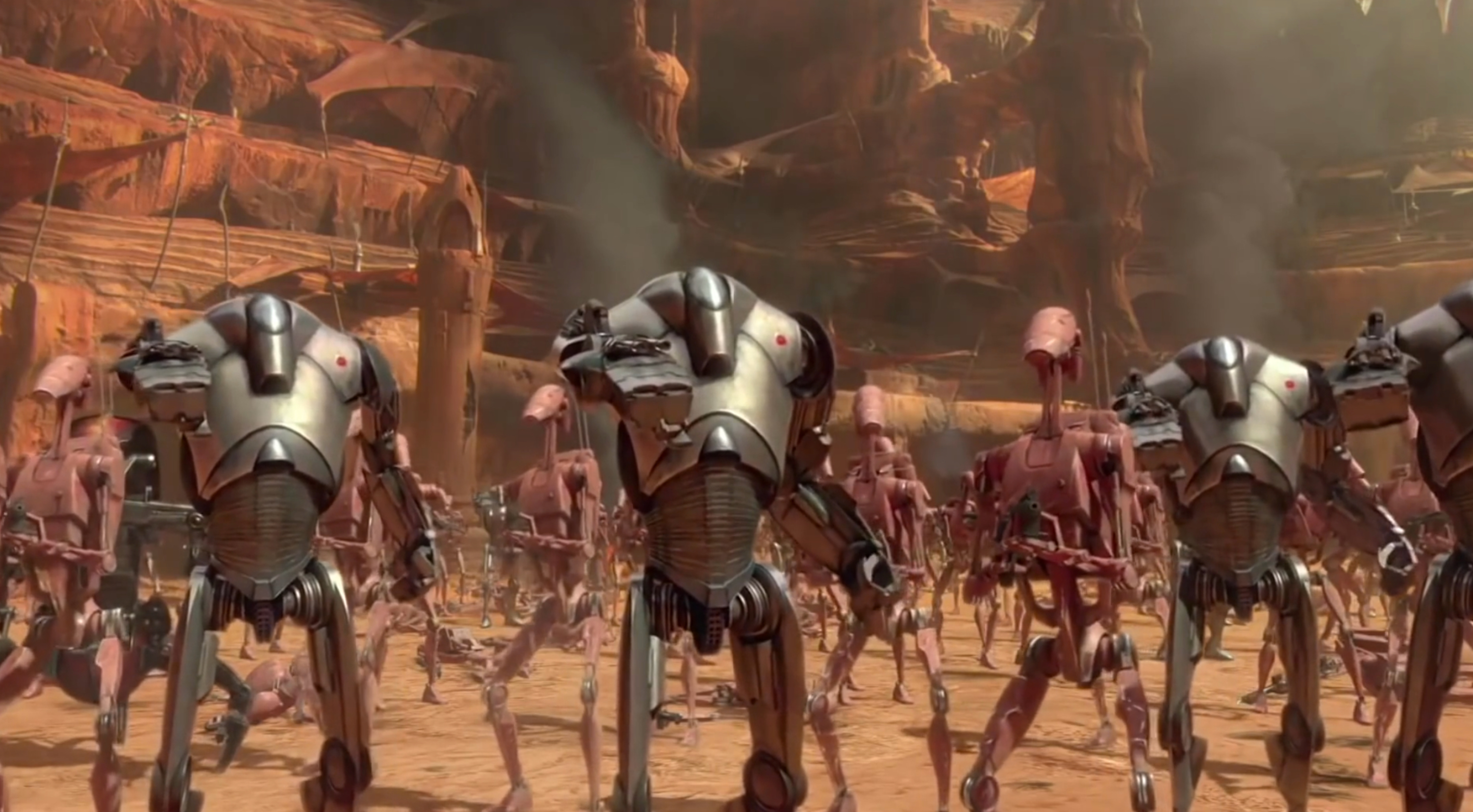 Geonosian droid army appearance 