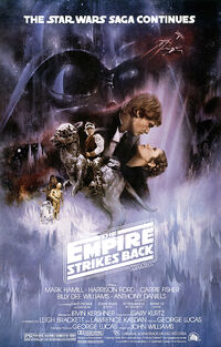 Original poster art for Star Wars: Episode V The Empire Strikes Back