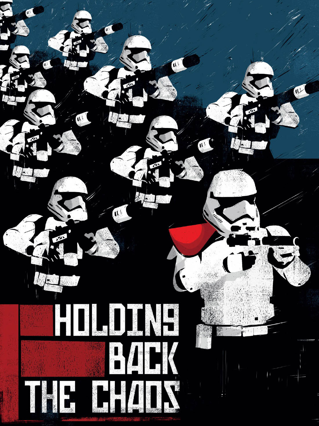 The First Order concealed the true purpose of its stormtrooper forces by claiming that they were only for defense.